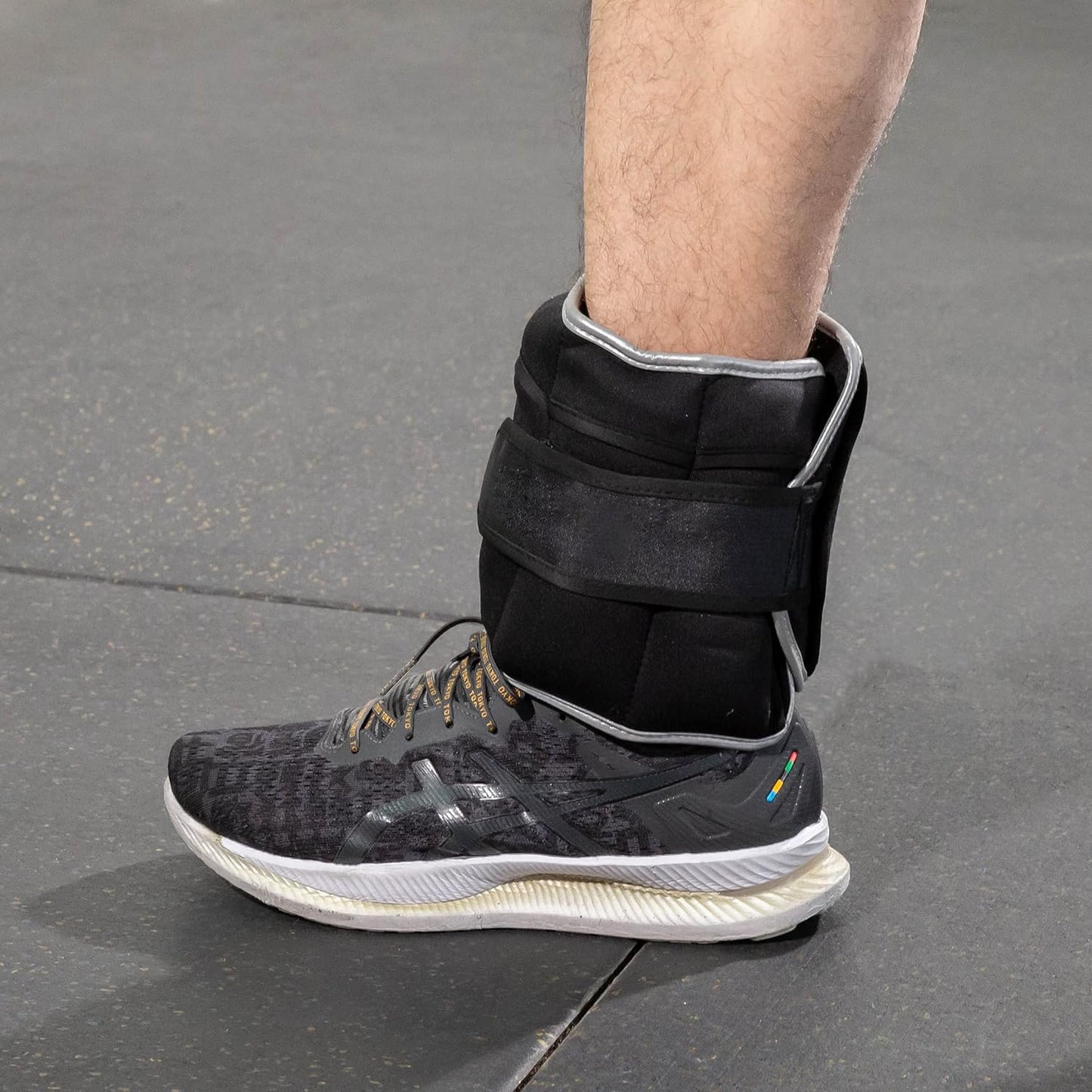 DNC Adjustable Ankle Weights - 1 Pair (7 lbs & 10 lbs) for Ultimate Strength Training - Versatile Removable Weights for Gym, Workout & Fitness for Men & Women