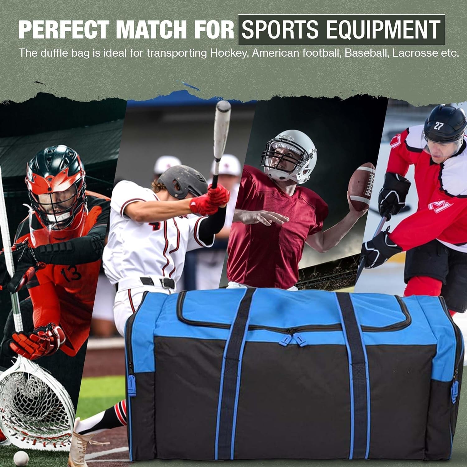 Ultimate Heavy Duty Multi-Pocket Gym Duffel Bag - Perfect for Travel and Workouts!