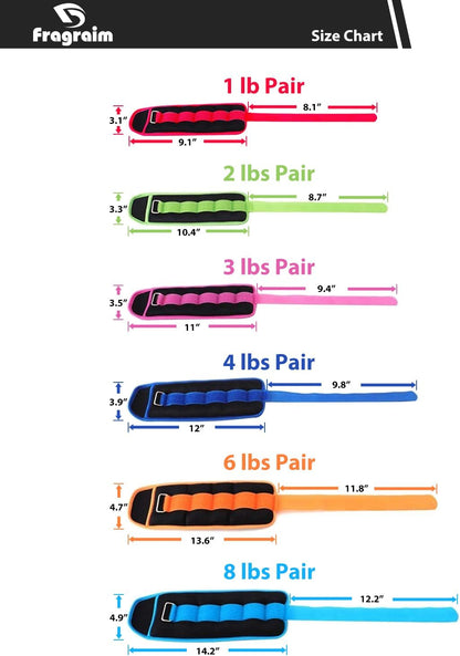 Versatile Adjustable Ankle Weights - Ideal for All Ages, Strength Training, Jogging, and Gymnastics - Choose from 1 to 20 LBS!