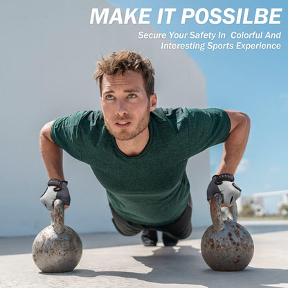 LIFECT Freedom Workout Gloves - Premium Fingerless Weight Lifting Gloves for Powerlifting & Gym Training - Unisex Design for All Fitness Enthusiasts