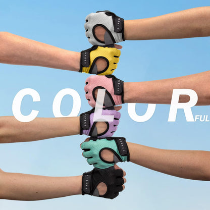 LIFECT Freedom Workout Gloves - Premium Fingerless Weight Lifting Gloves for Powerlifting & Gym Training - Unisex Design for All Fitness Enthusiasts