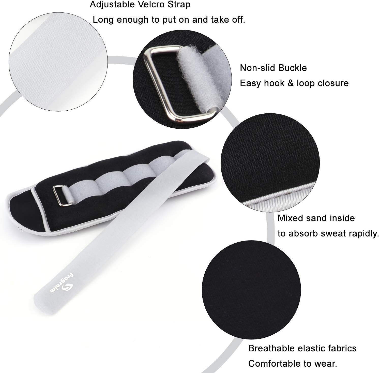 Versatile Adjustable Ankle Weights - Ideal for All Ages, Strength Training, Jogging, and Gymnastics - Choose from 1 to 20 LBS!