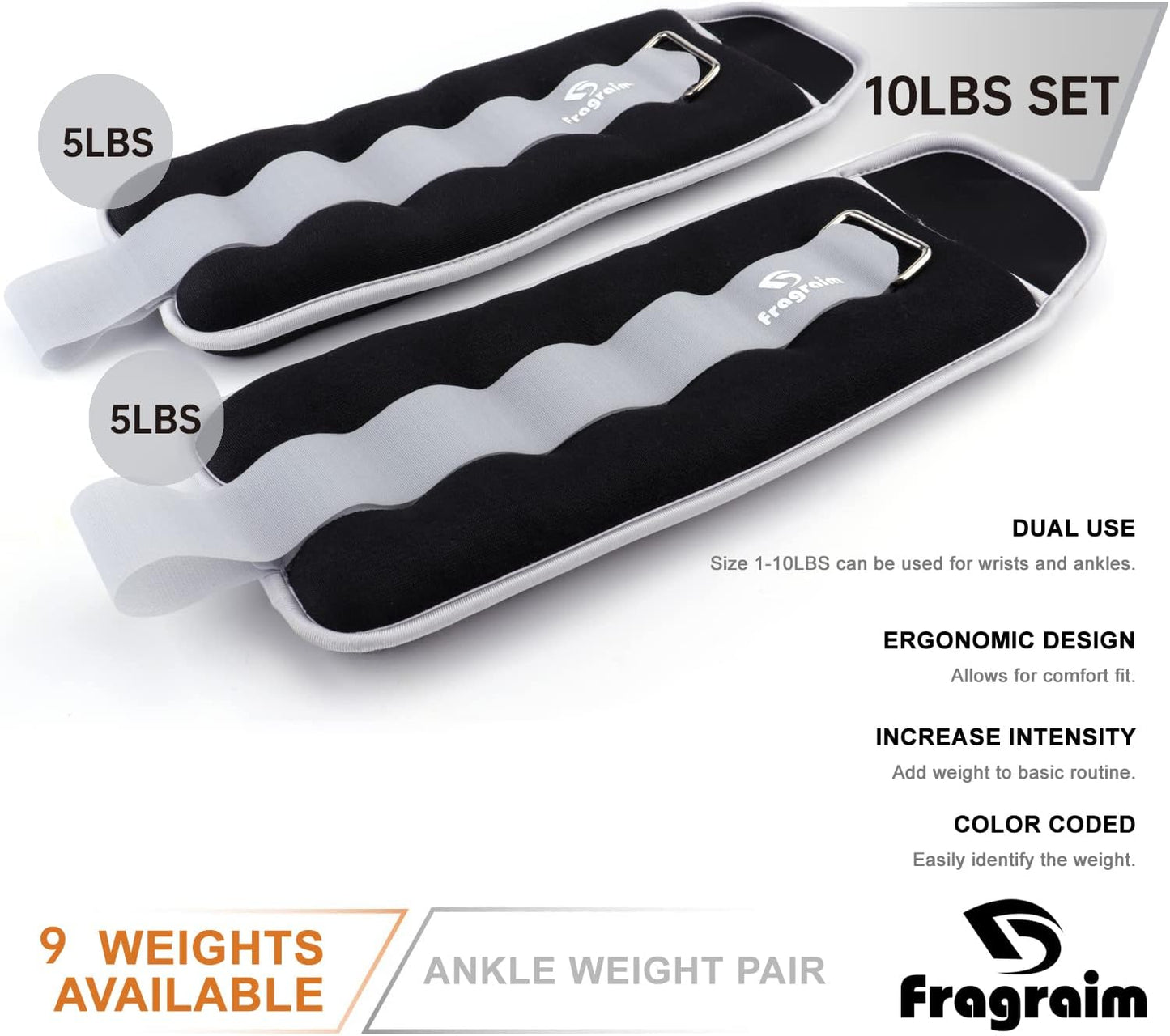 Versatile Adjustable Ankle Weights - Ideal for All Ages, Strength Training, Jogging, and Gymnastics - Choose from 1 to 20 LBS!