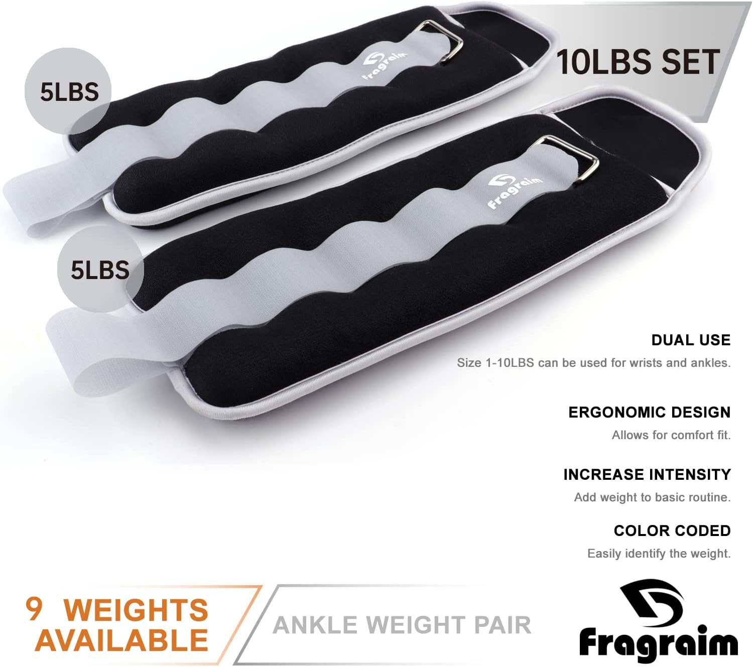 Versatile Adjustable Ankle Weights - Ideal for All Ages, Strength Training, Jogging, and Gymnastics - Choose from 1 to 20 LBS!