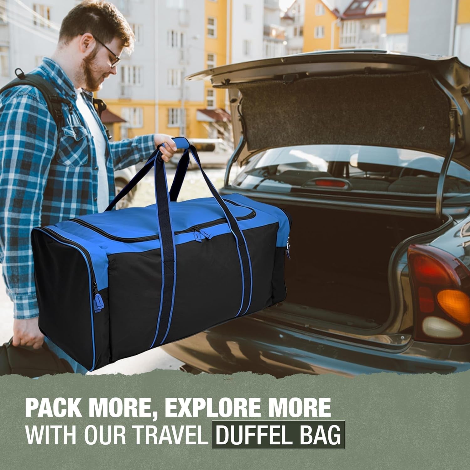 Ultimate Heavy Duty Multi-Pocket Gym Duffel Bag - Perfect for Travel and Workouts!