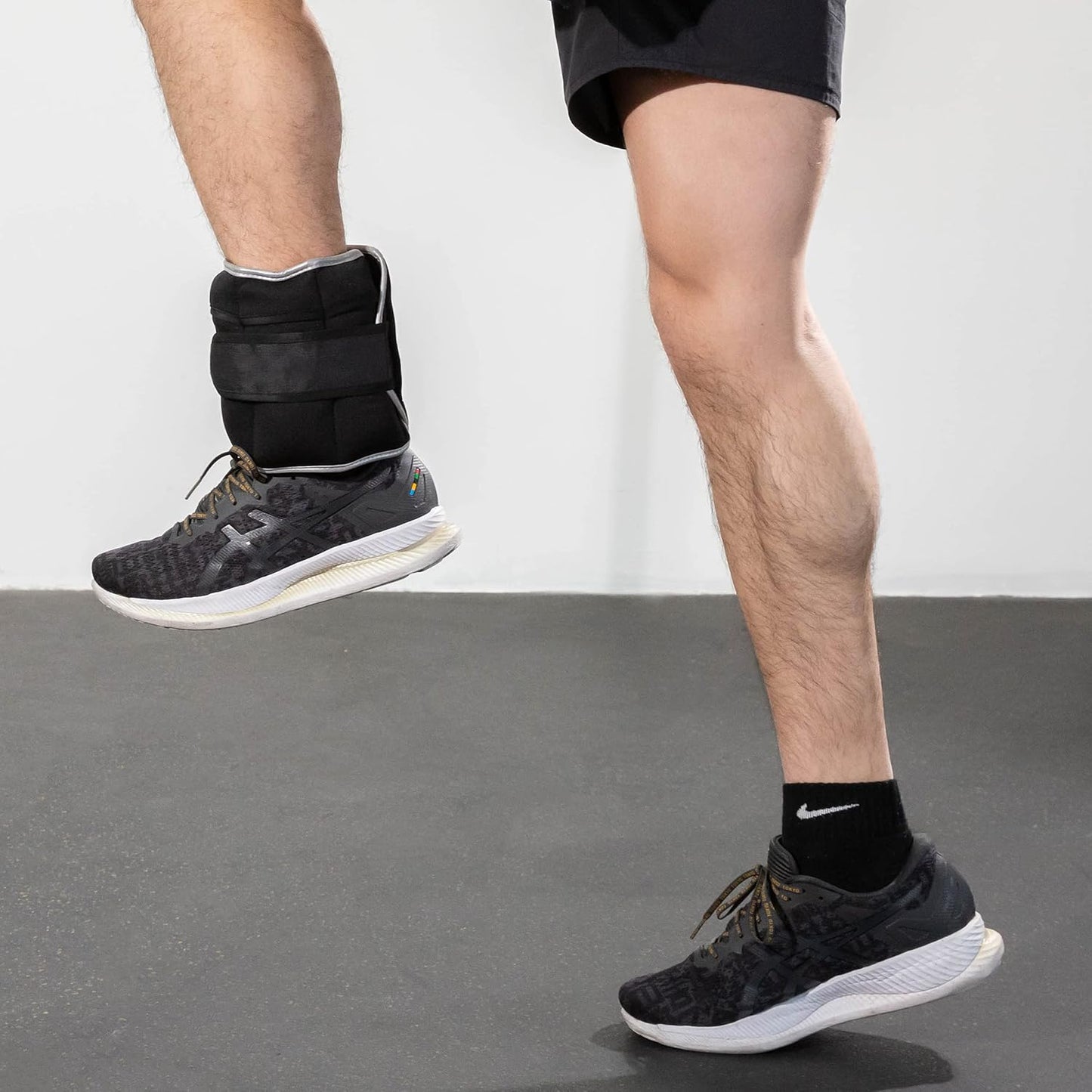 DNC Adjustable Ankle Weights - 1 Pair (7 lbs & 10 lbs) for Ultimate Strength Training - Versatile Removable Weights for Gym, Workout & Fitness for Men & Women