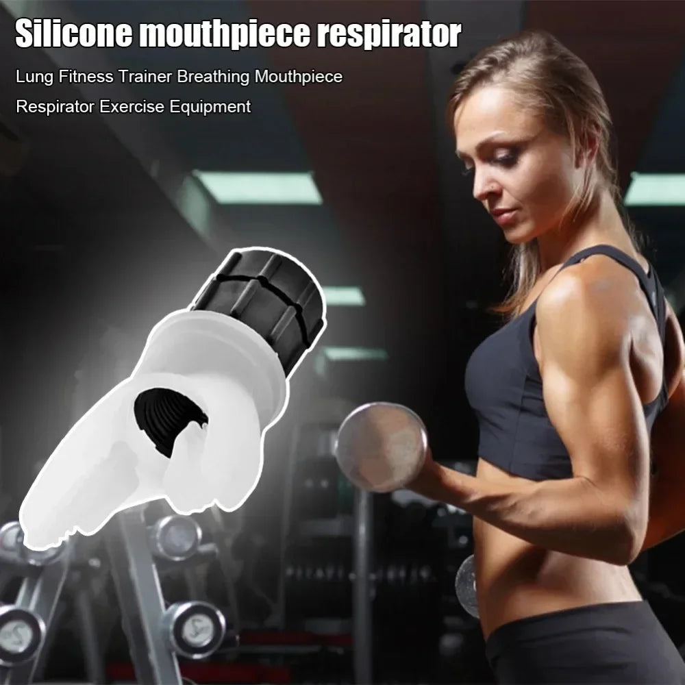 Lung Face Respiratory Trainer - Easy-to-Clean Breathing Exercise Device for Stronger Breathing Muscles