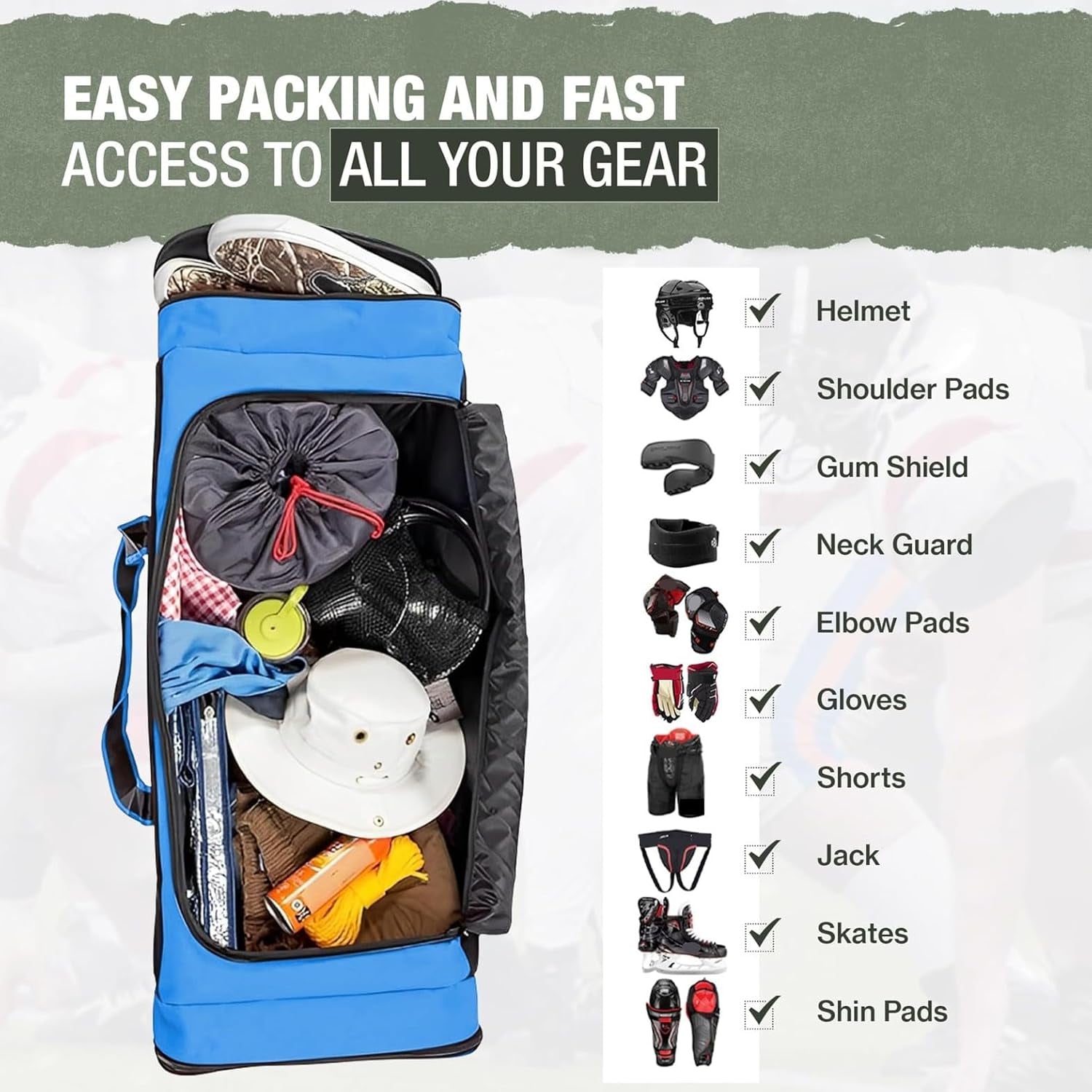 Ultimate Heavy Duty Multi-Pocket Gym Duffel Bag - Perfect for Travel and Workouts!